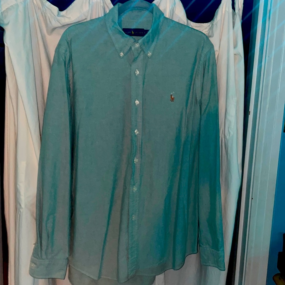 Polo Ralph Lauren long sleeve button up mint green